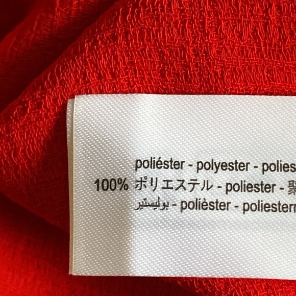 NWT. Zara ZW Collection Red Belted Long Dress. Size M. - Picture 11 of 12